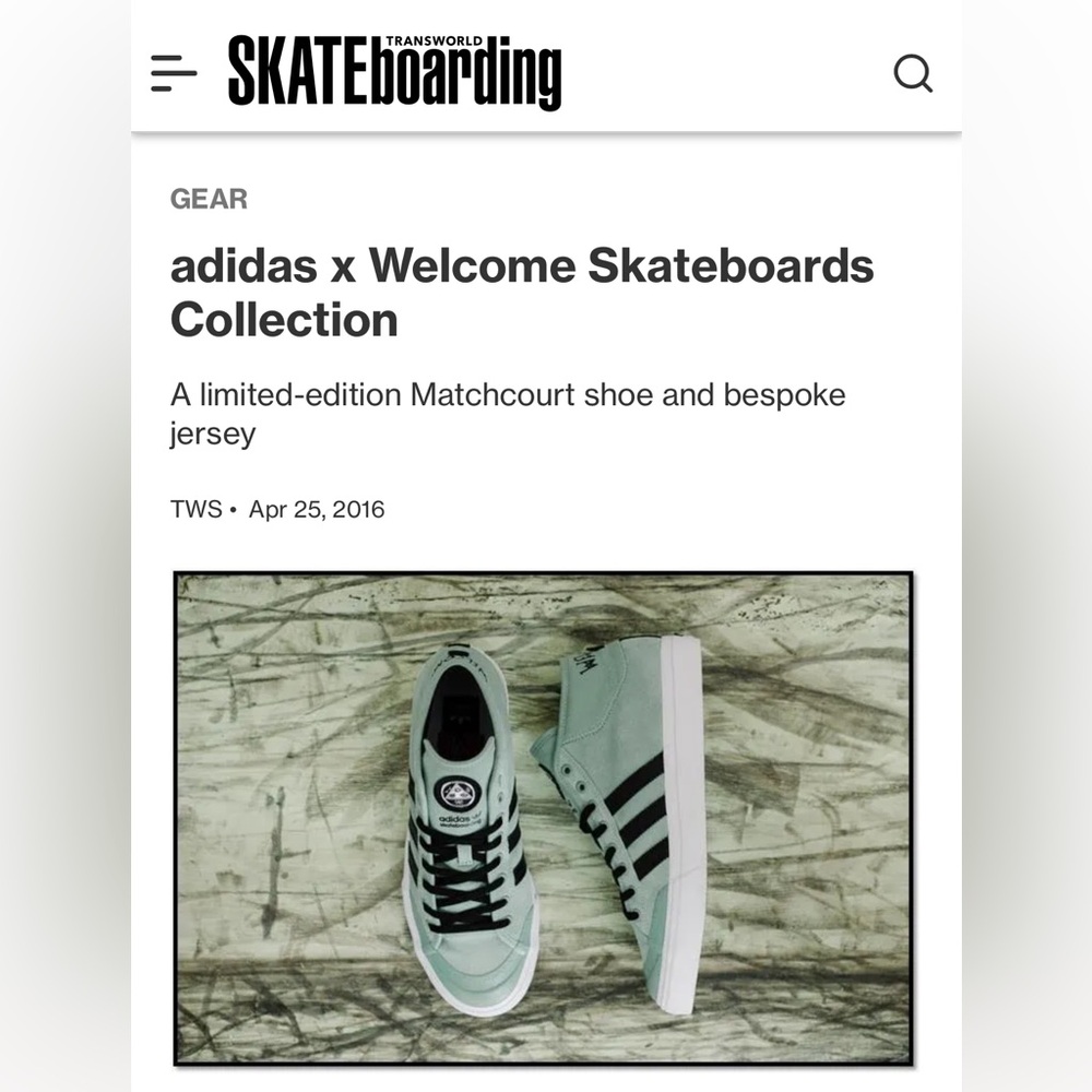 Adidas x Welcome Limited Edition Matchcourts